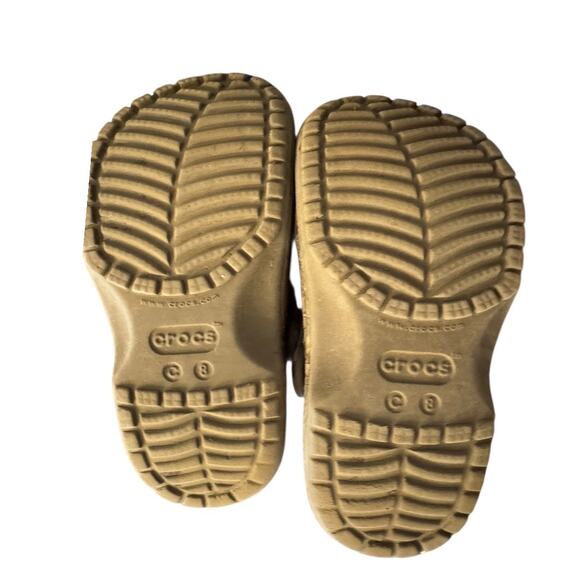 Crocs Classic Camo Clogs Kids Size C8 Green Brown Slip On Shoes - Picture 6 of 8